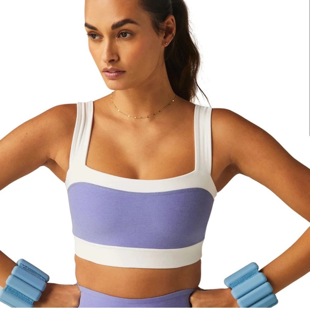 beyond yoga periwinkle leggings set